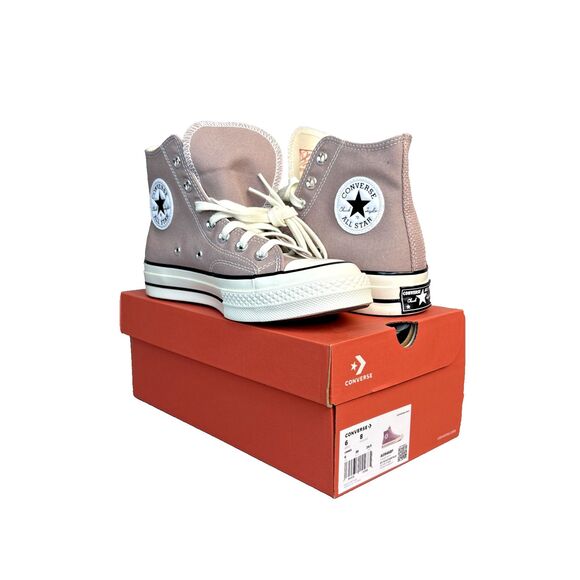 New Converse Chuck Taylor 70 High Top Sz 8 "Bite The Dust Egret Black" #A09468F - Picture 5 of 16